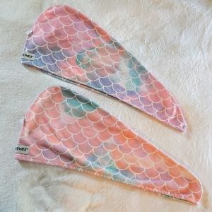 2 microfiber turbie twist hair wrap towels